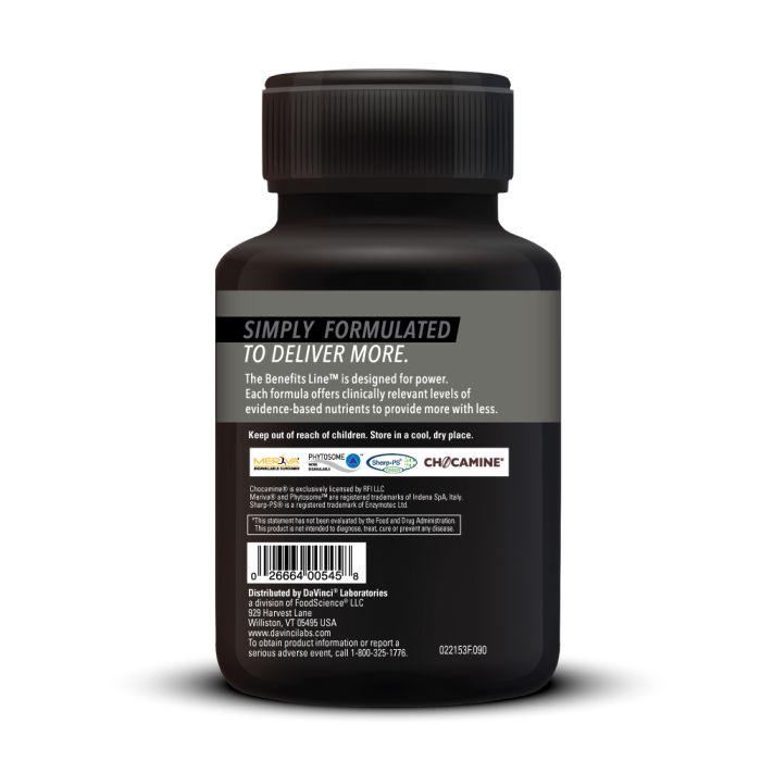Davinci Labs Neuro Benefits™ Brain Supplement - 90 Capsules for Memory, Focus & Cognitive Support - Perfect for Students & Professionals