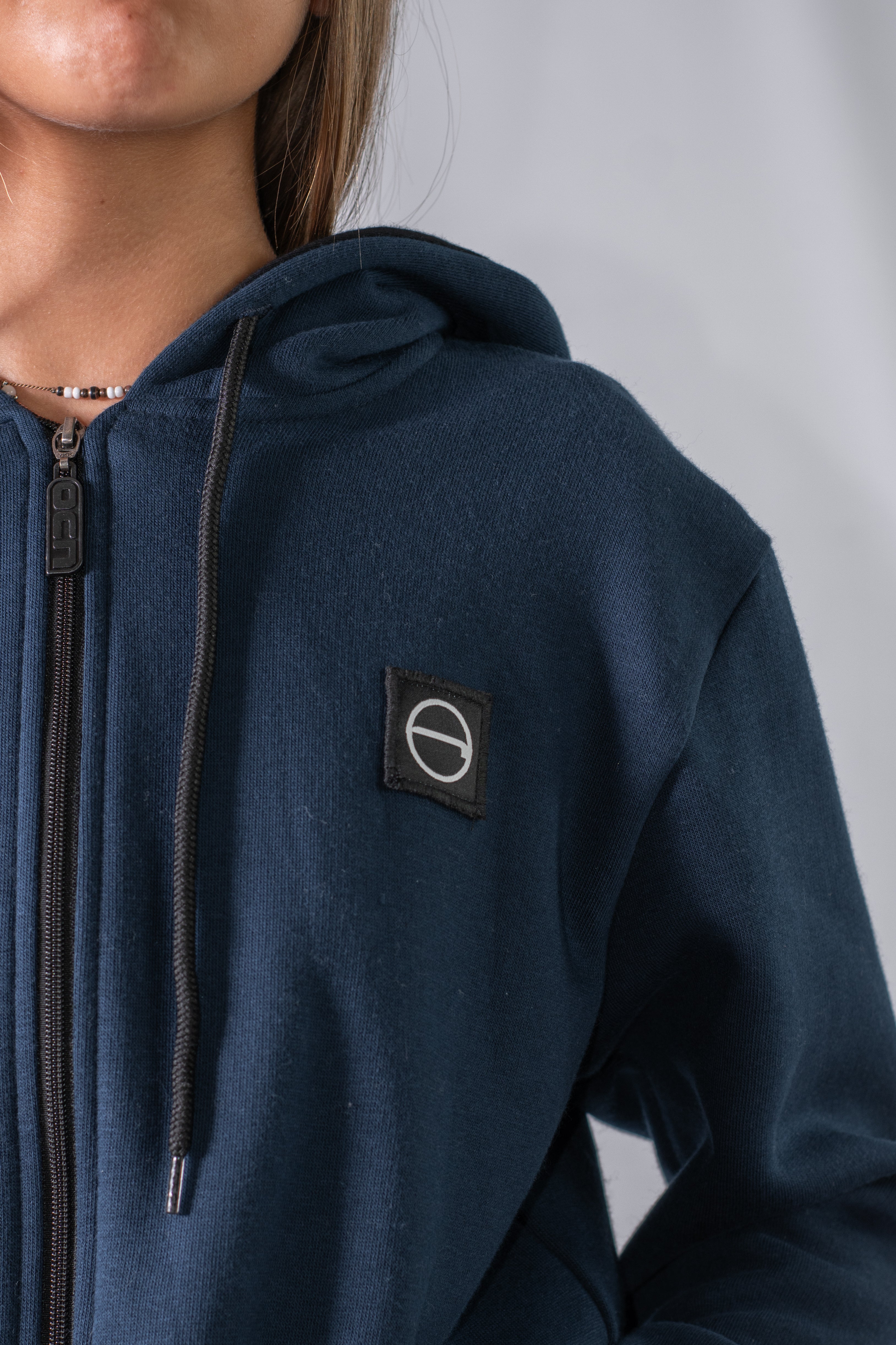 Ocn H College Navy Blue Jacket - Stylish & Comfortable Outerwear for School, Travel & Outdoor Activities