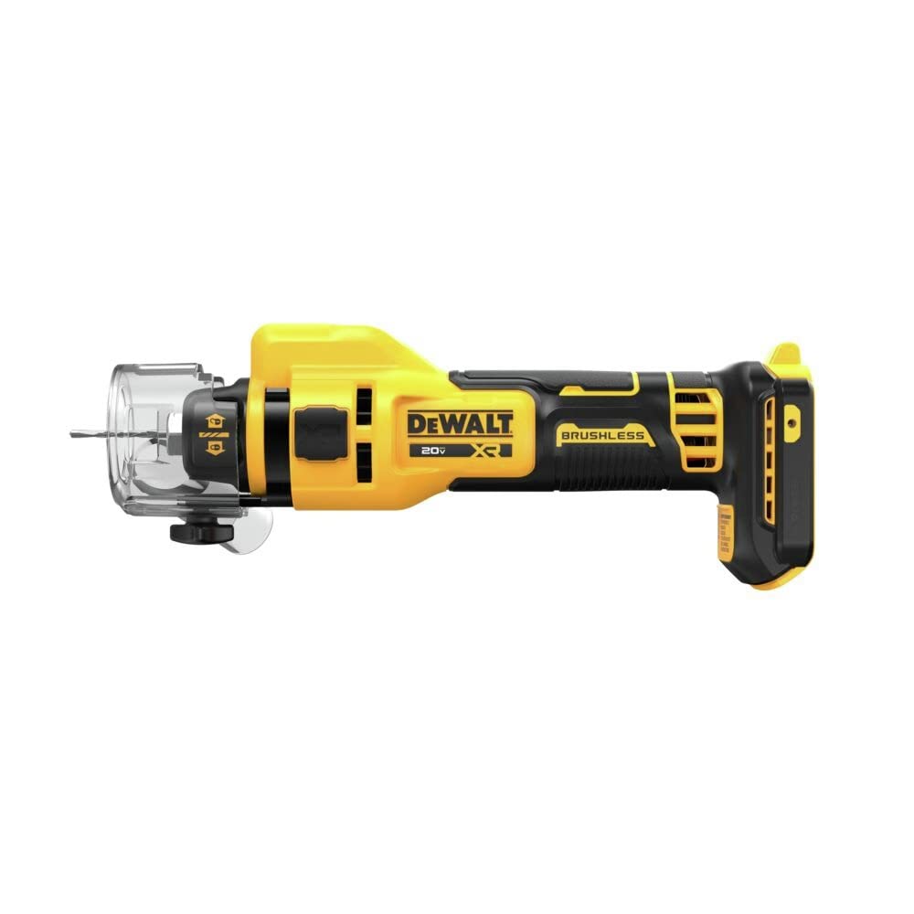 DEWALT DCE555B 20V MAX* XR Brushless Drywall Cut-Out Tool (Tool Only) - Perfect for Drywall Installation, Renovation & Electrical Work