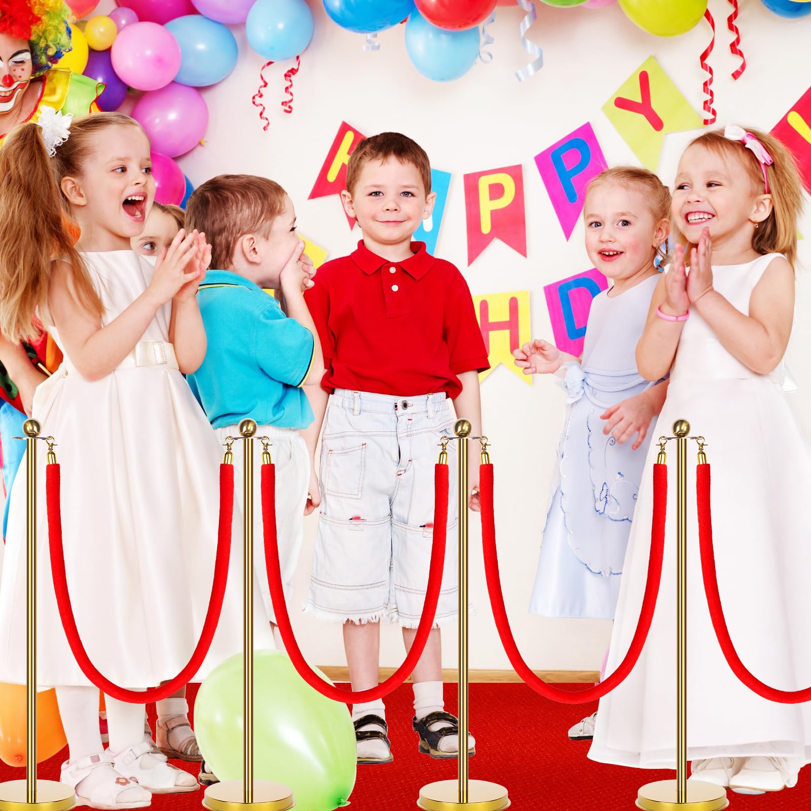 12-Piece Red Carpet Party Decorations Set - 23.6