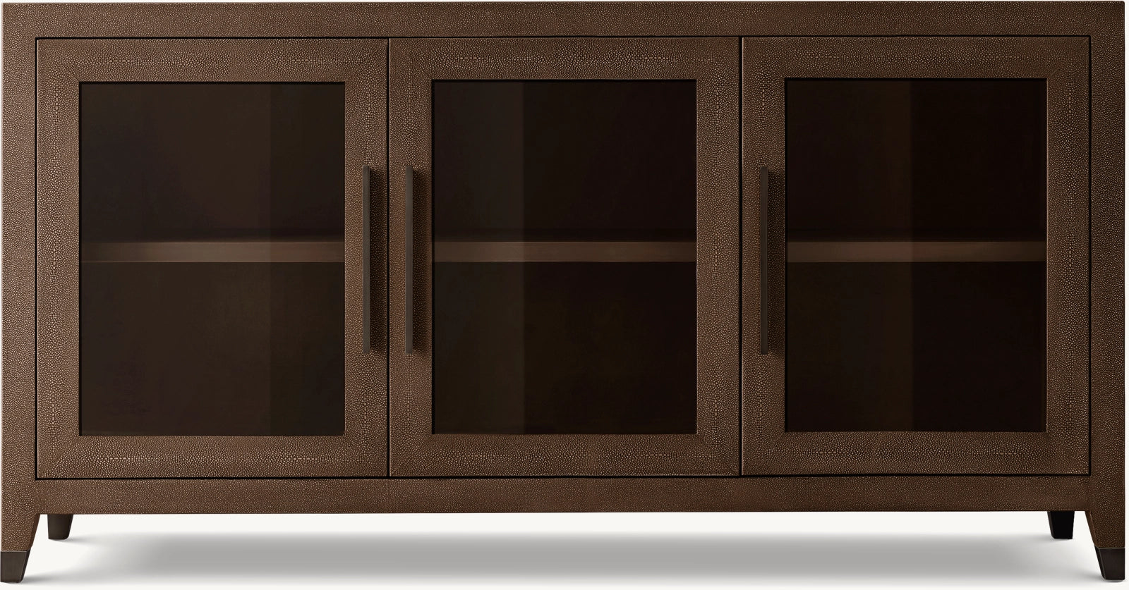 Graydon Shagreen Glass Triple Door Sideboard - Modern Buffet Cabinet for Dining Room, Living Room & Entryway Storage | Stylish & Functional Home Decor