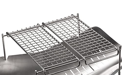 Premium 304 Stainless Steel Camping Stove Grill Grates - Heavy Duty Cooking Grills for Campfire, Open Fire & Outdoor Cooking | Compatible with MTG-G, MTG-2G, MTG-JS, MTG-JL Models | Perfect for Backpacking, RV Trips & Picnics