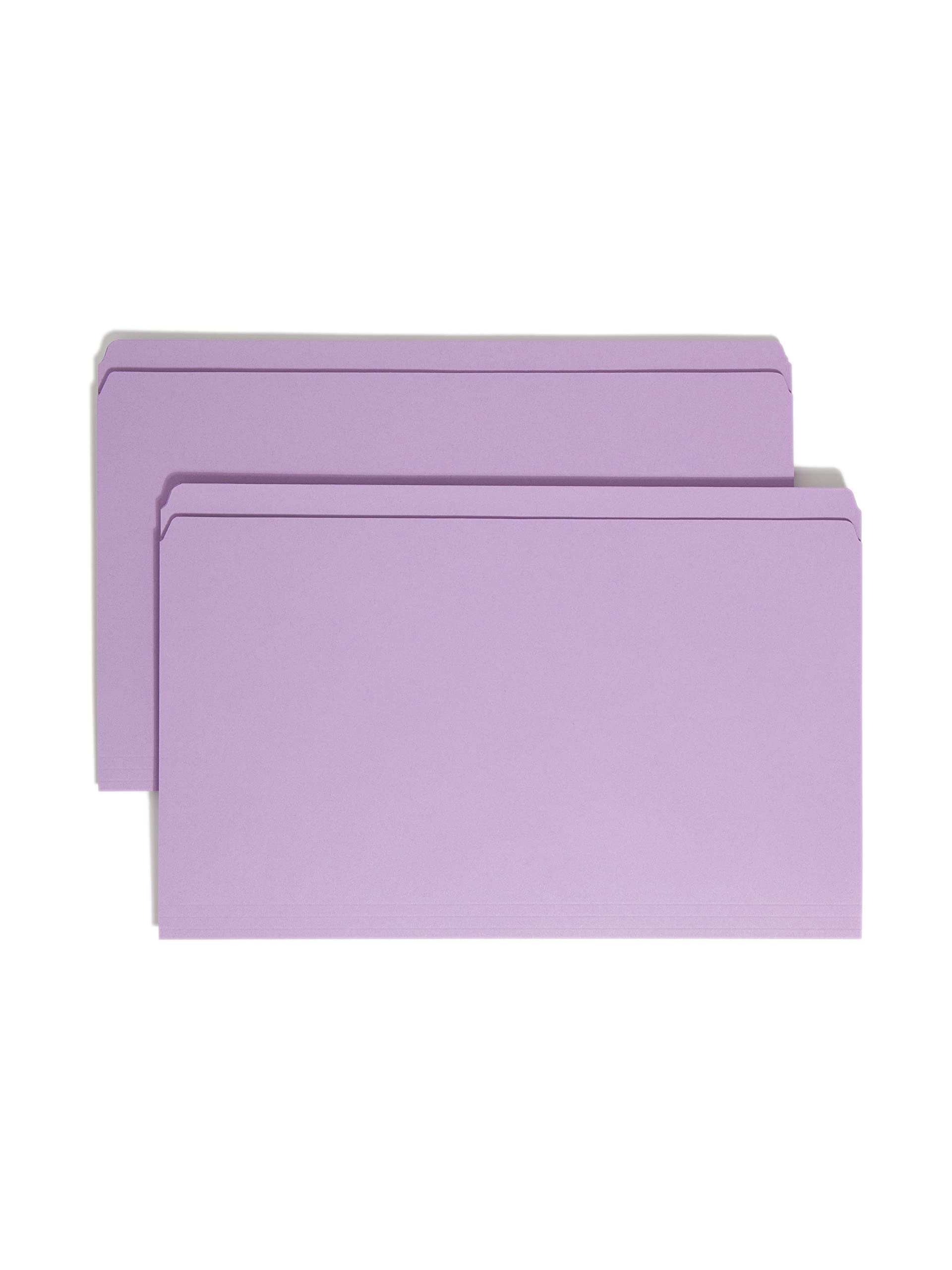 Smead Reinforced Straight-Cut Tab Legal Size File Folders - 100 per Box (17410) - Durable Office Organization for Documents, Contracts & Records | Perfect for Law Firms, Accounting & Business Filing Systems