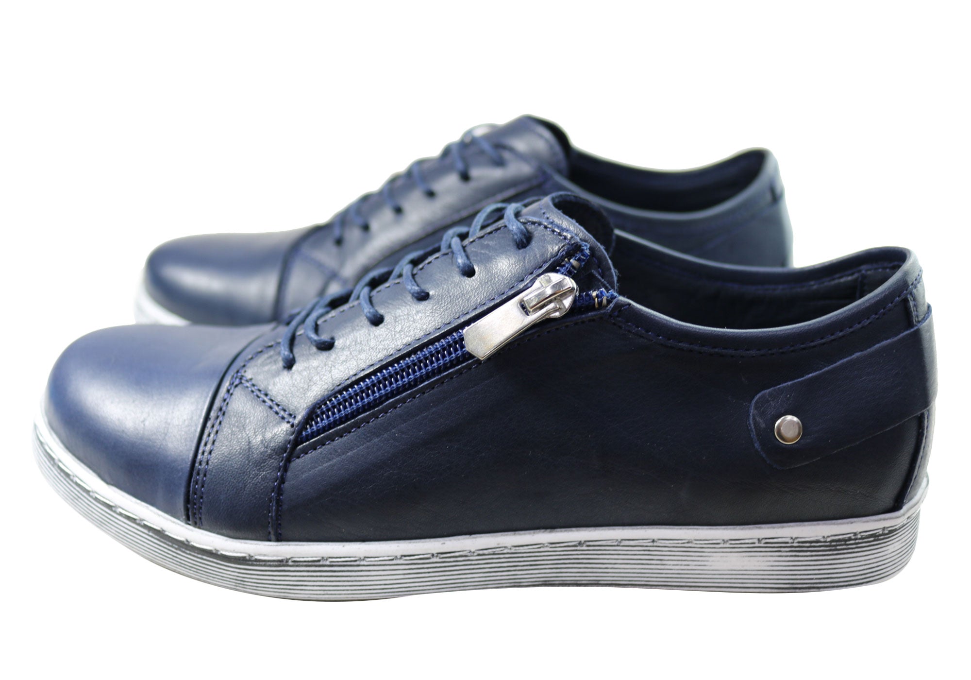 EG18 Women's Comfortable Leather Casual Shoes - European Style for Walking & Everyday Wear