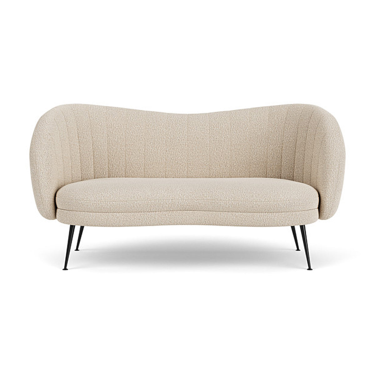 Flora Boucle 2-Seater Sofa - Modern Upholstered Loveseat for Living Room, Bedroom & Small Spaces | Soft Chenille Fabric Couch with Solid Wood Frame