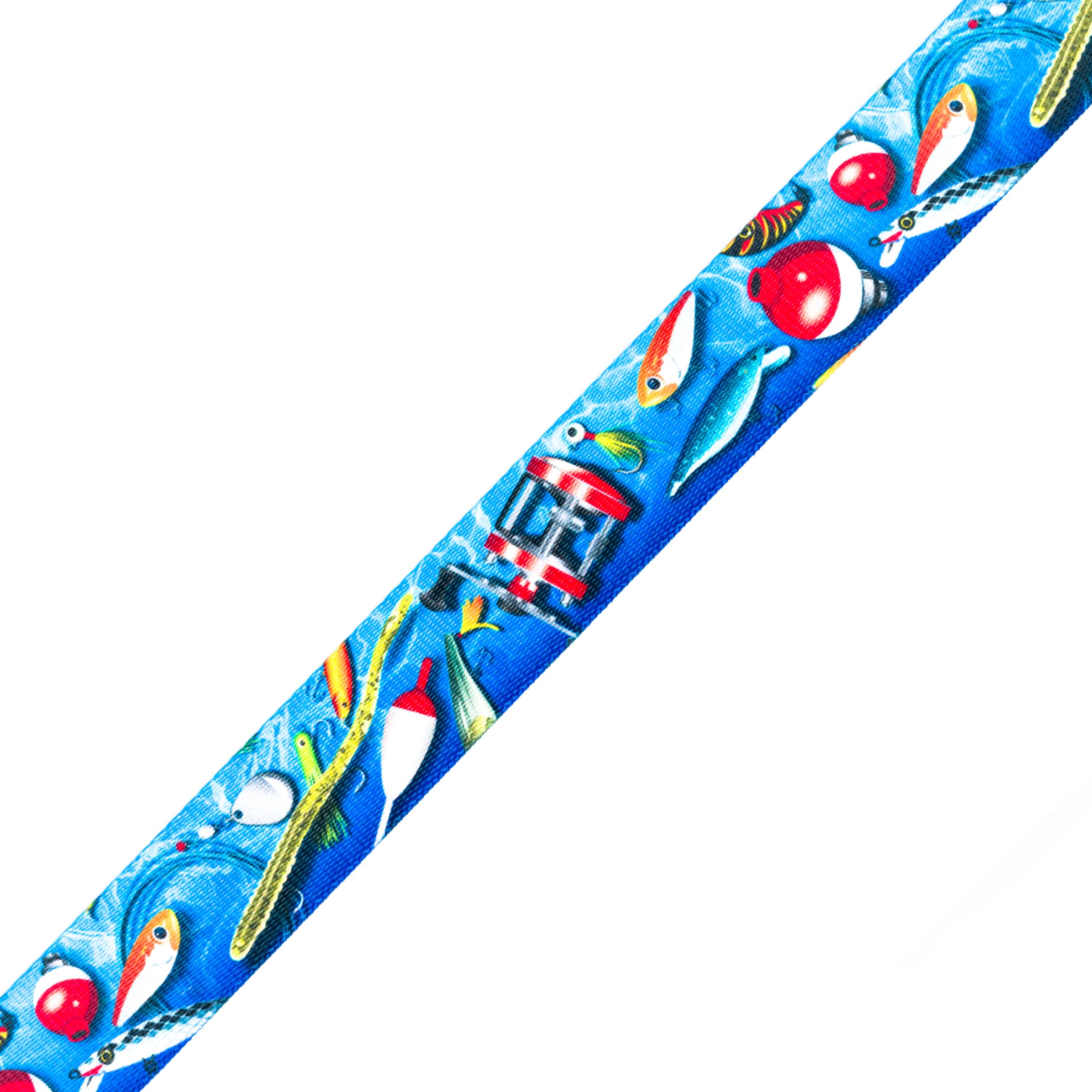 Country Brook Design - Gone Fishin' Polyester Webbing for Outdoor Gear, Fishing Equipment & DIY Crafts - Durable Nylon Straps for Backpacks, Dog Collars & Camping Accessories