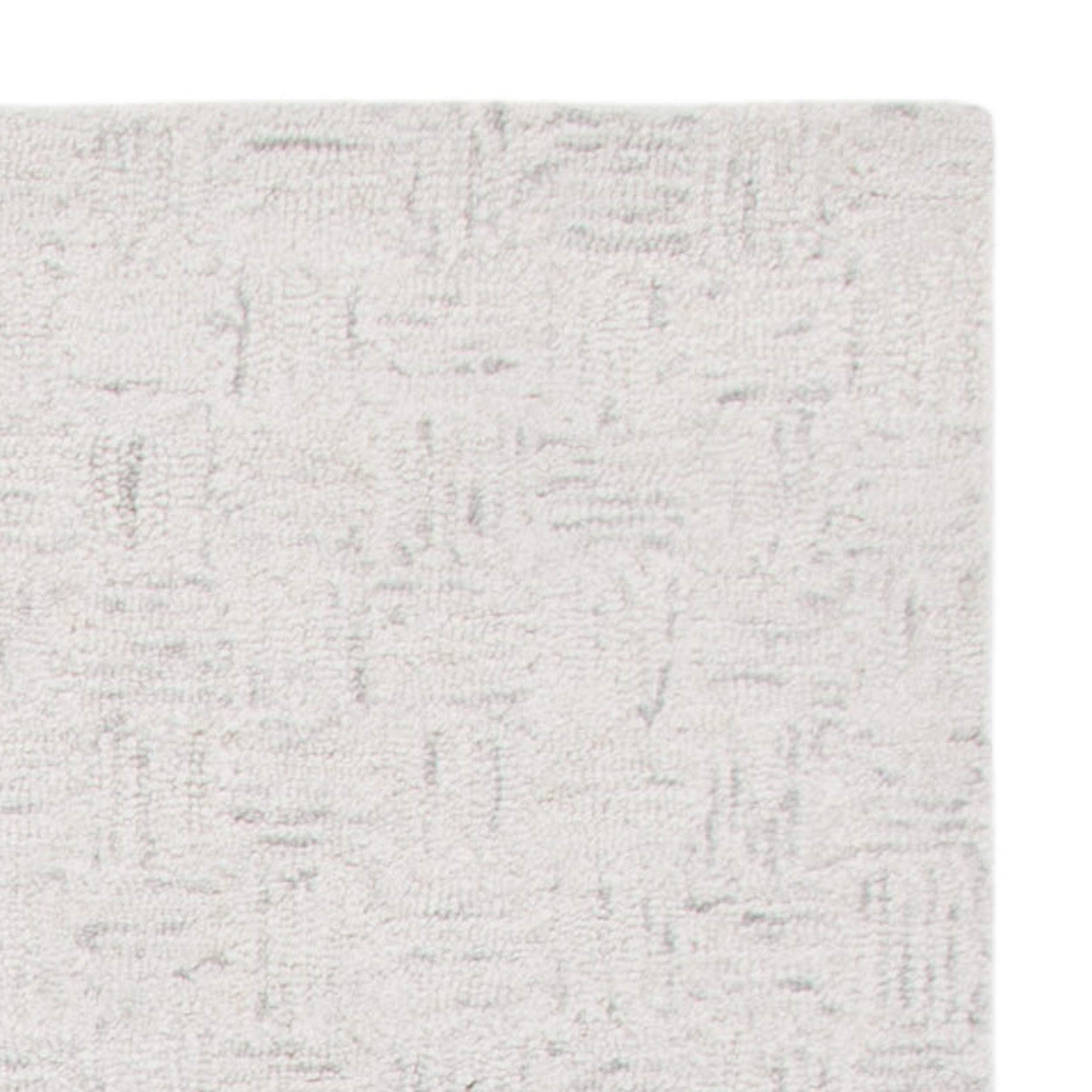 SAFAVIEH Micro-Loop Collection Handmade Wool Area Rug - 8' x 10' Light Grey & Ivory, Non-Slip Living Room & Bedroom Rug for High Traffic Areas | Durable Floor Carpet for Home Decor, Office, Dining Room (MLP537F)