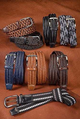 Premium Italian Woven Cotton & Genuine Leather Elastic Band - Perfect for DIY Crafts, Shoe Making, and Fashion Accessories