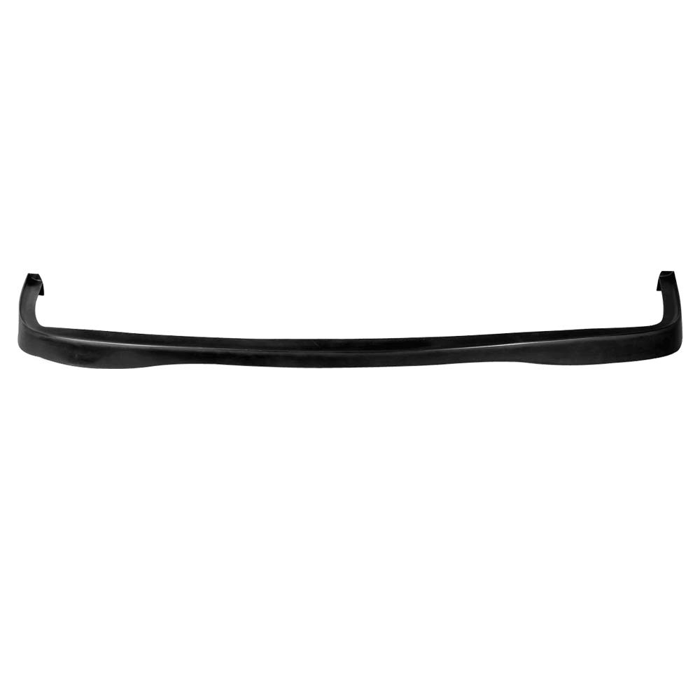 IKON MOTORSPORTS JDM Style PU Black Front Bumper Lip Spoiler Splitter for 1990-1991 Honda Civic - Air Dam Chin Diffuser Add-on | Enhances Aerodynamics & Sporty Look for Street Racing & Car Shows