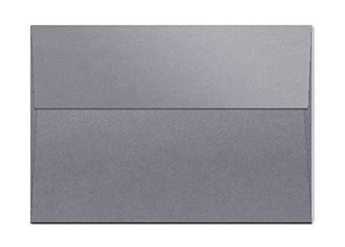 Premium Metallic A7 Envelopes - 50 Pack - Gold/Silver IONIZED for Wedding Invitations, Greeting Cards & Special Occasions