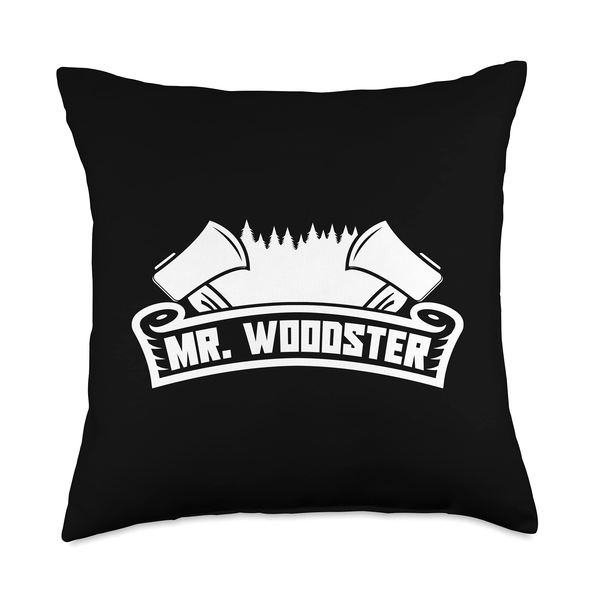 Lumberjack Gifts - Woodworker Throw Pillow 18x18 for Cabin Decor