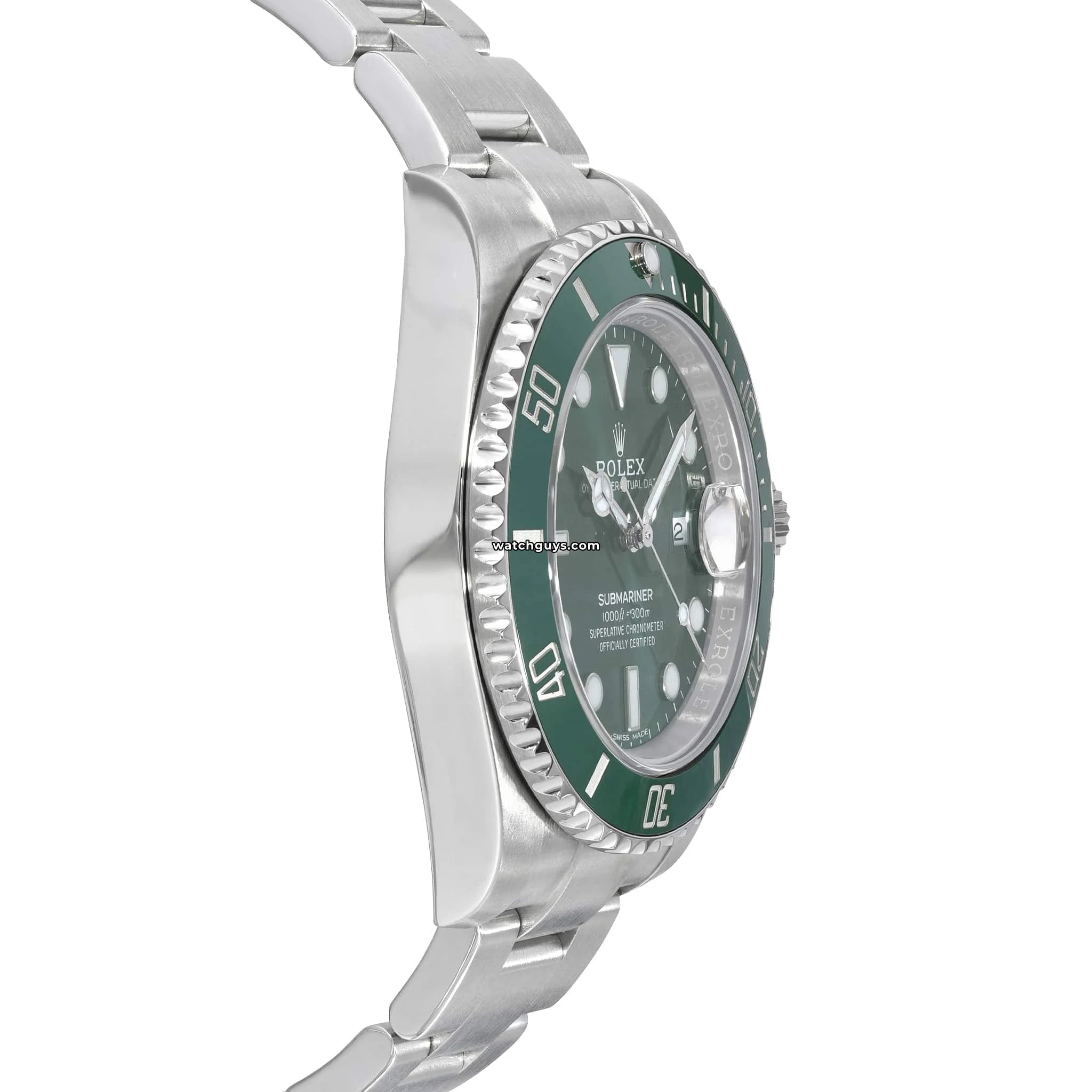 Rolex Submariner 116610LV Hulk Men's Watch - Stainless Steel Luxury Dive Watch with Green Ceramic Bezel - Perfect for Diving, Business & Special Occasions