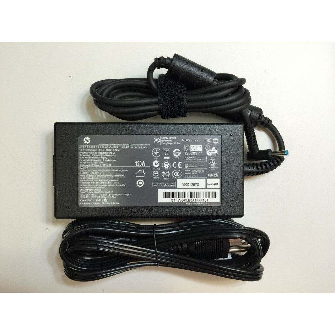 Original 120W AC Power Adapter for HP Laptop 732811-001 709984-003 710415-001 HSTNN-LA25 PA-1121-62HA 4.5mm - Compatible with HP Pavilion, Envy & More - Perfect for Home, Office & Travel Use