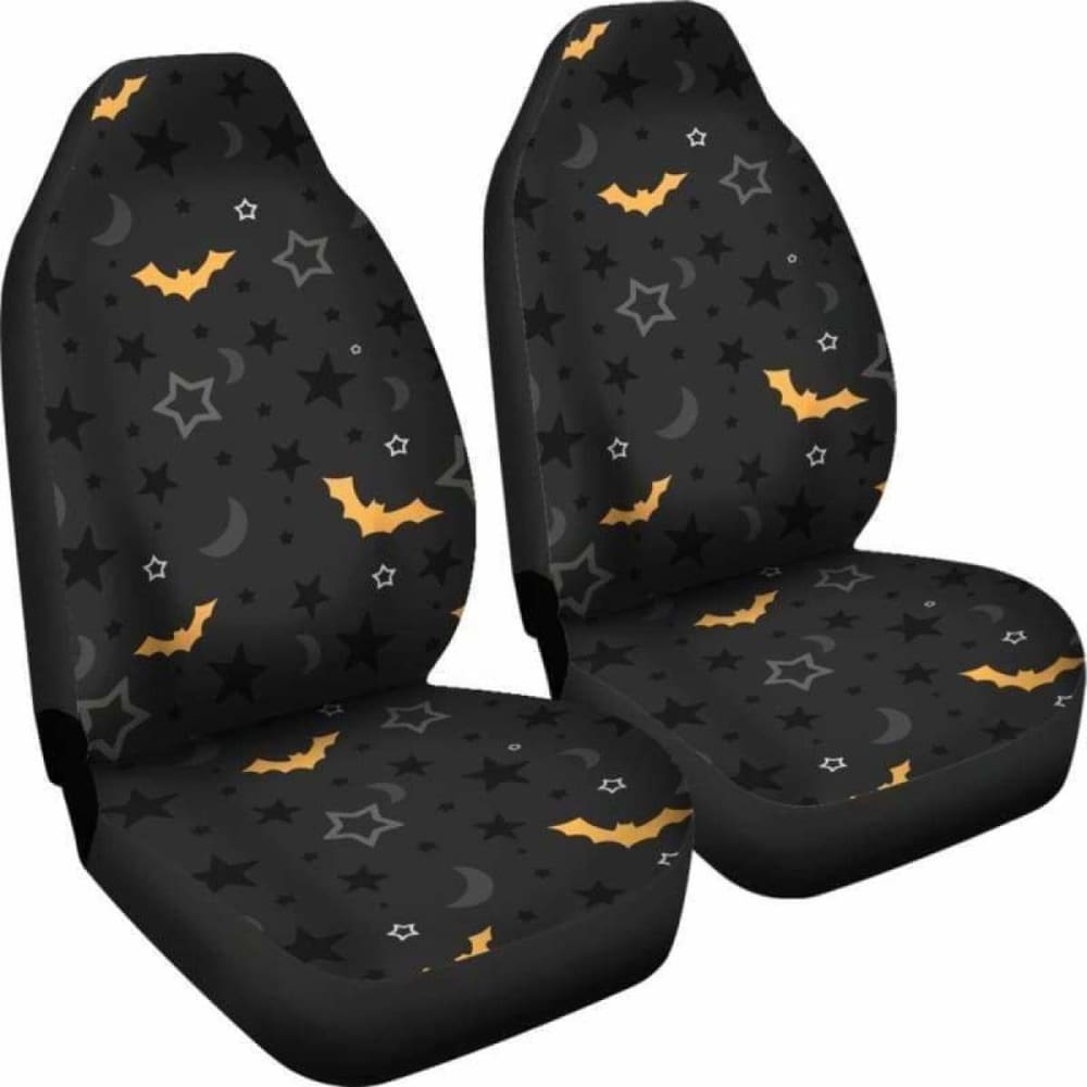 Bat Halloween Car Seat Covers - Spooky Themed Seat Protectors for Cars, Trucks & SUVs | Perfect for Halloween Decorations, Costume Parties & Themed Events