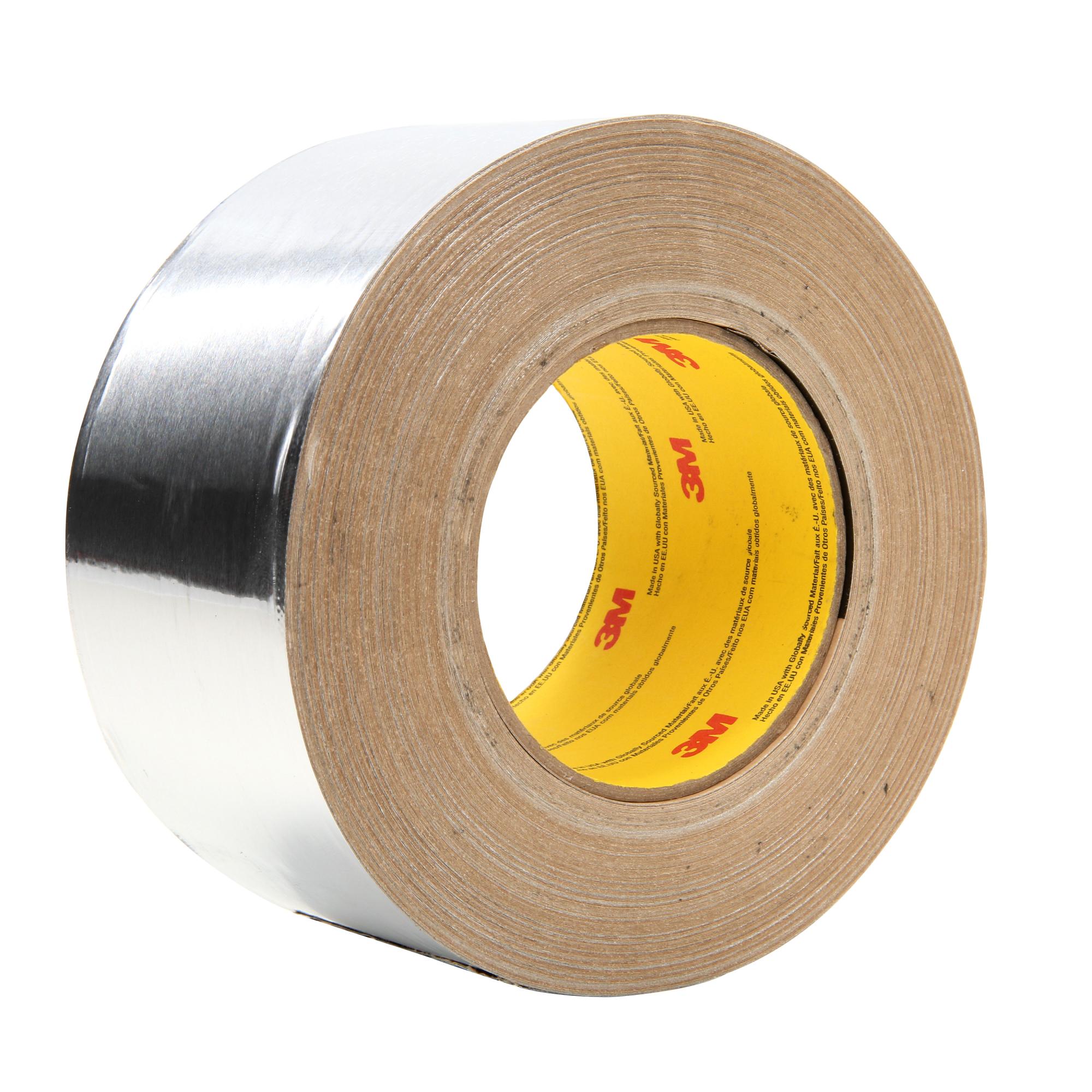 3M 439 Heavy Duty Aluminum Foil Tape - 3.5 Inch x 60 Yards, Silver HVAC Tape for Duct Sealing, Pipe Insulation & Roof Repair - High Temperature Resistant Adhesive for Professional & DIY Projects