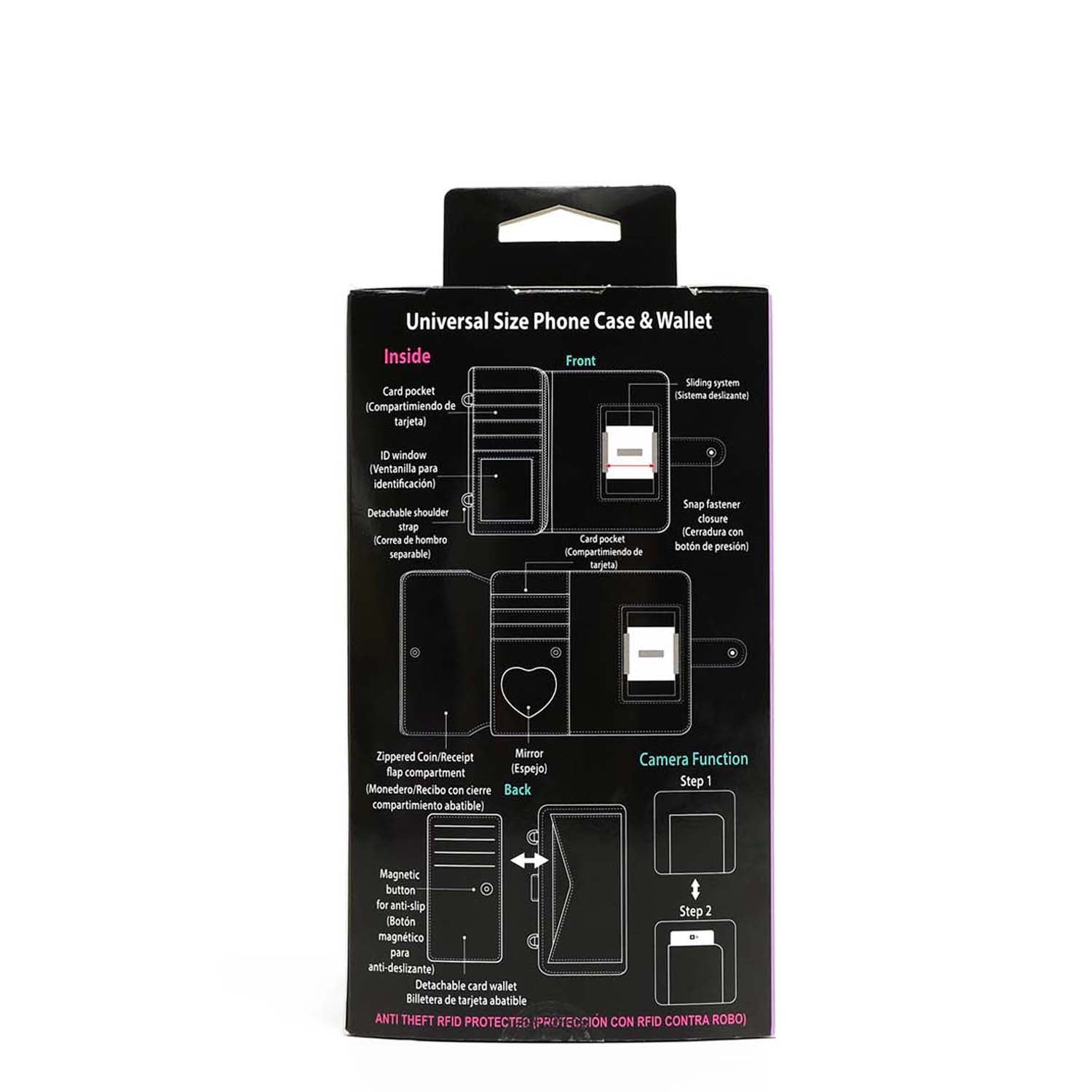 Stylish Trifold Phone Case with Crossbody Wallet - Perfect for Hands-Free Convenience While Shopping, Traveling, or Running Errands