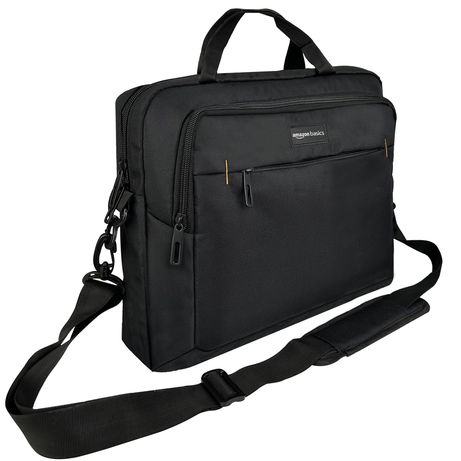 Amazon Basics 15.6-Inch Laptop & Tablet Bag with Padded Compartment - Black | Slim Protective Sleeve for MacBook, iPad, Chromebook - Perfect for Work, School & Travel  Amazon Basics Wireless Mouse with Nano Receiver - Ergonomic USB Computer Mouse for PC, Laptop, Mac - Black | Smooth Scrolling & Silent Click for Office, Home & Gaming Use