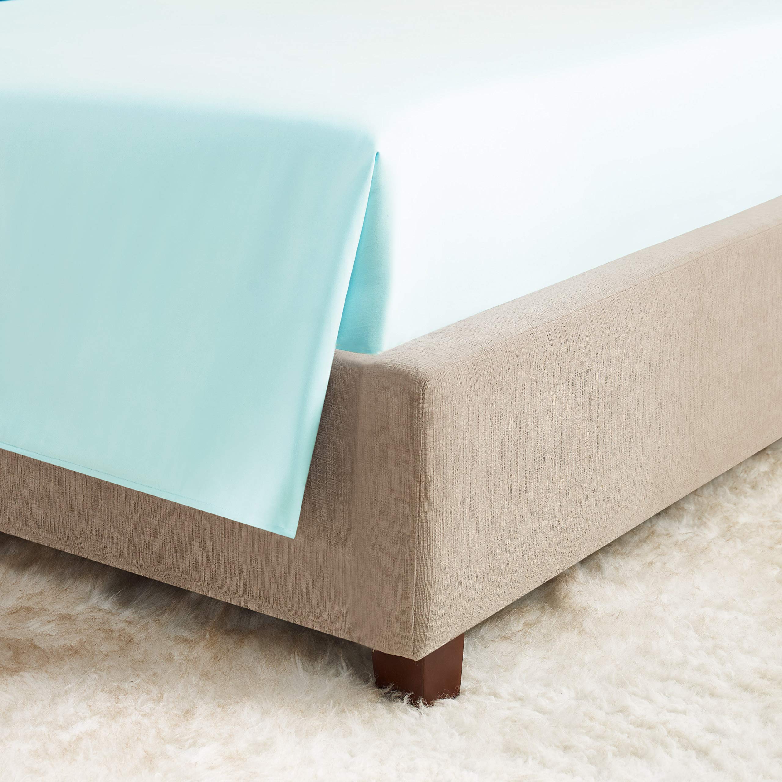 Empyrean Twin Sheets Set - 3 Piece Super Soft Microfiber Bedding - Breathable Double Brushed Hotel Luxury Light Blue Twin Size Sheets with Deep Pockets & Elastic Corners - Perfect for Guest Rooms, Dorms, Kids' Bedrooms & Cozy Sleep