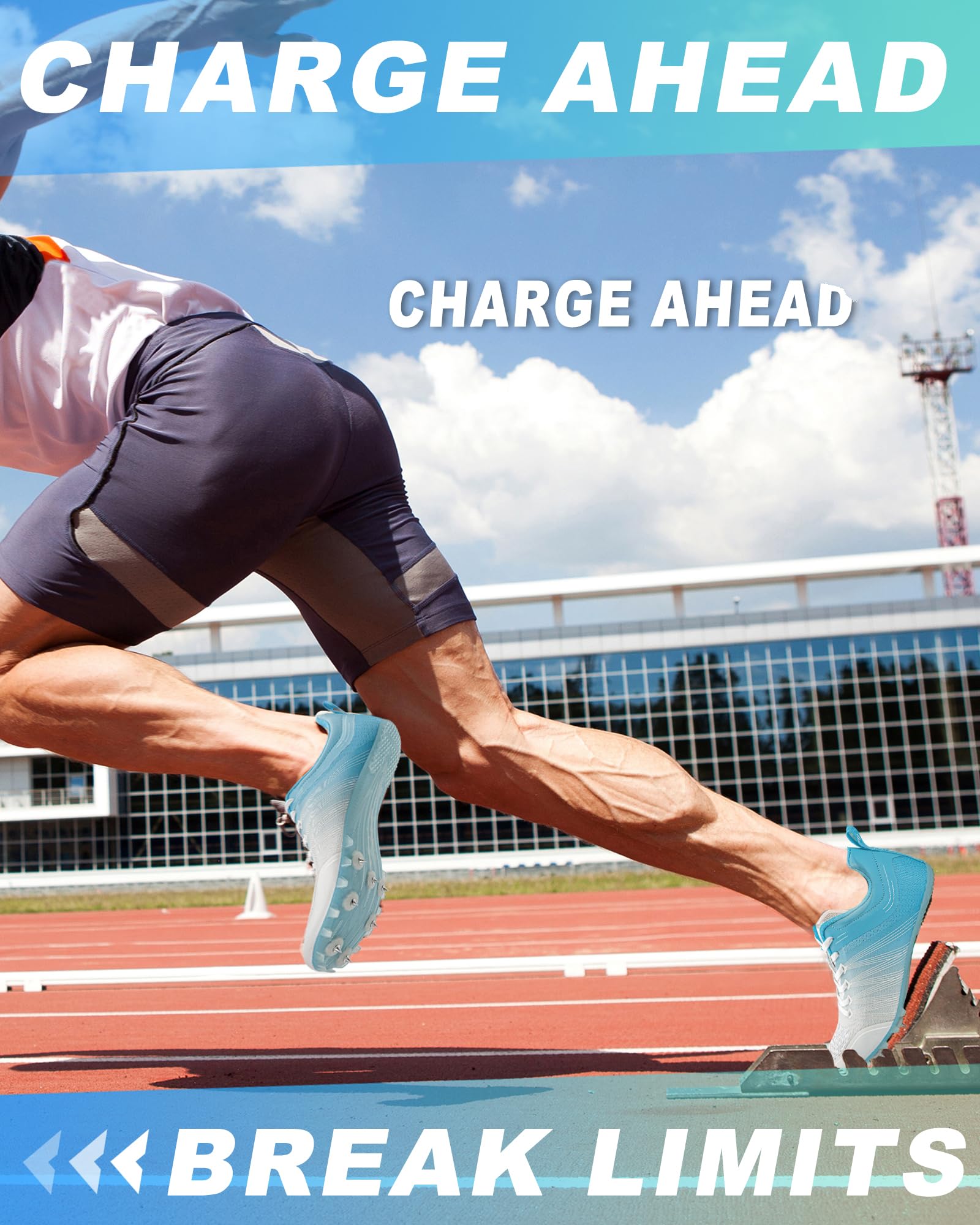 Men's & Women's Track Spikes Shoes - Lightweight Sprinting & Racing Cleats for Track & Field - Perfect for Kids, Boys, Youth Athletes in Competitions & Training
