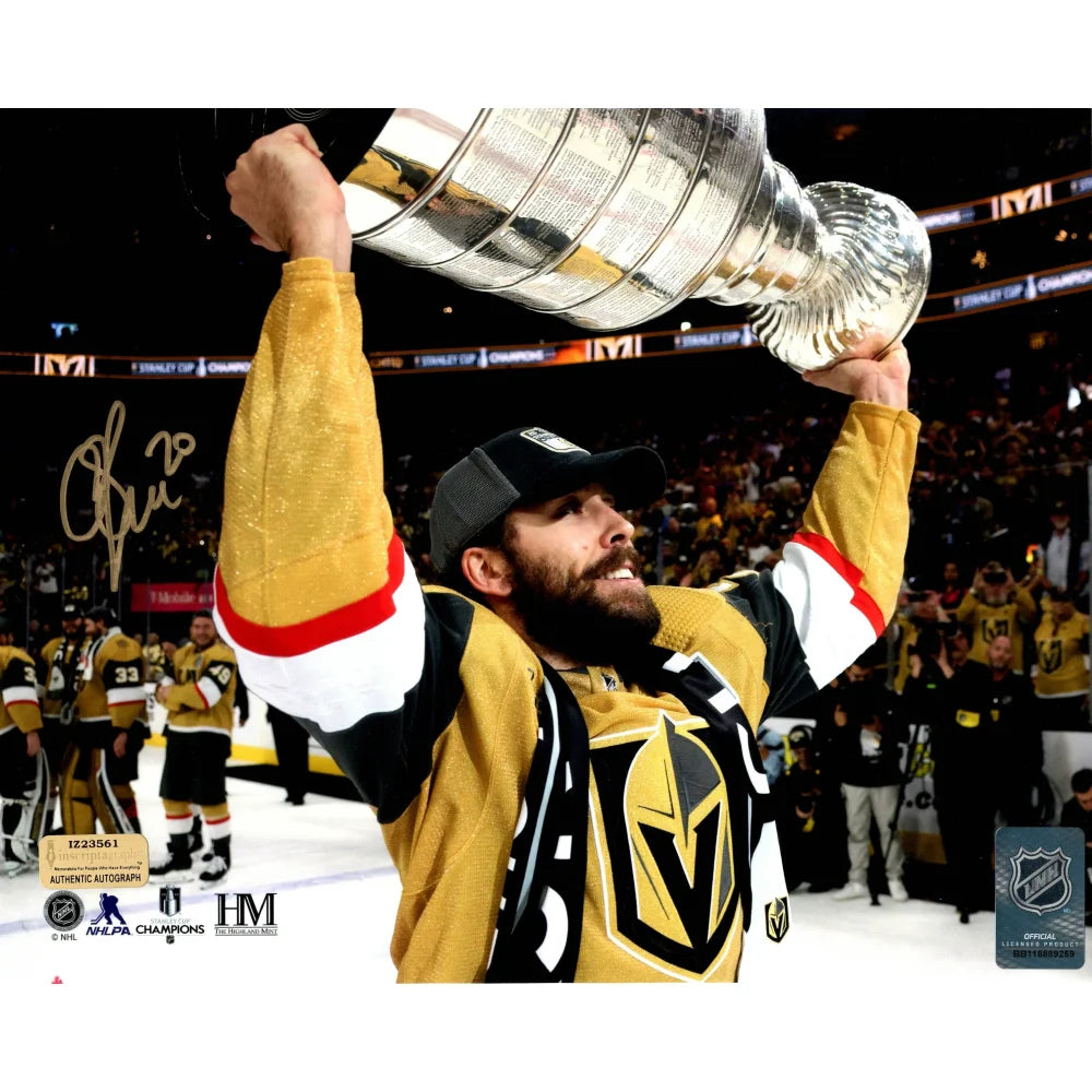 Chandler Stephenson Autographed 8x10 Photo - Vegas Golden Knights Stanley Cup Signed Memorabilia - Perfect for Hockey Fans, Sports Collectors, and Man Cave Decor