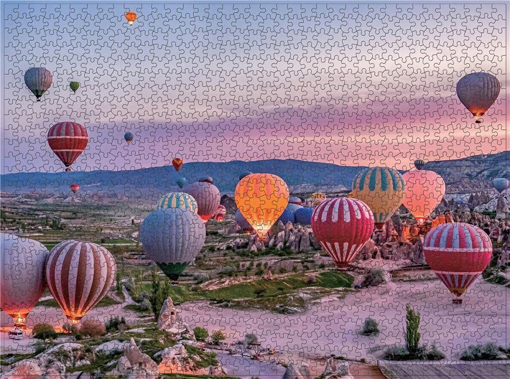 1000-Piece Hot Air Balloon Jigsaw Puzzle for Adults - Classic DIY Wall Art, Home Decor & Creative Gift Idea | Perfect for Relaxation, Family Bonding & Office Decor