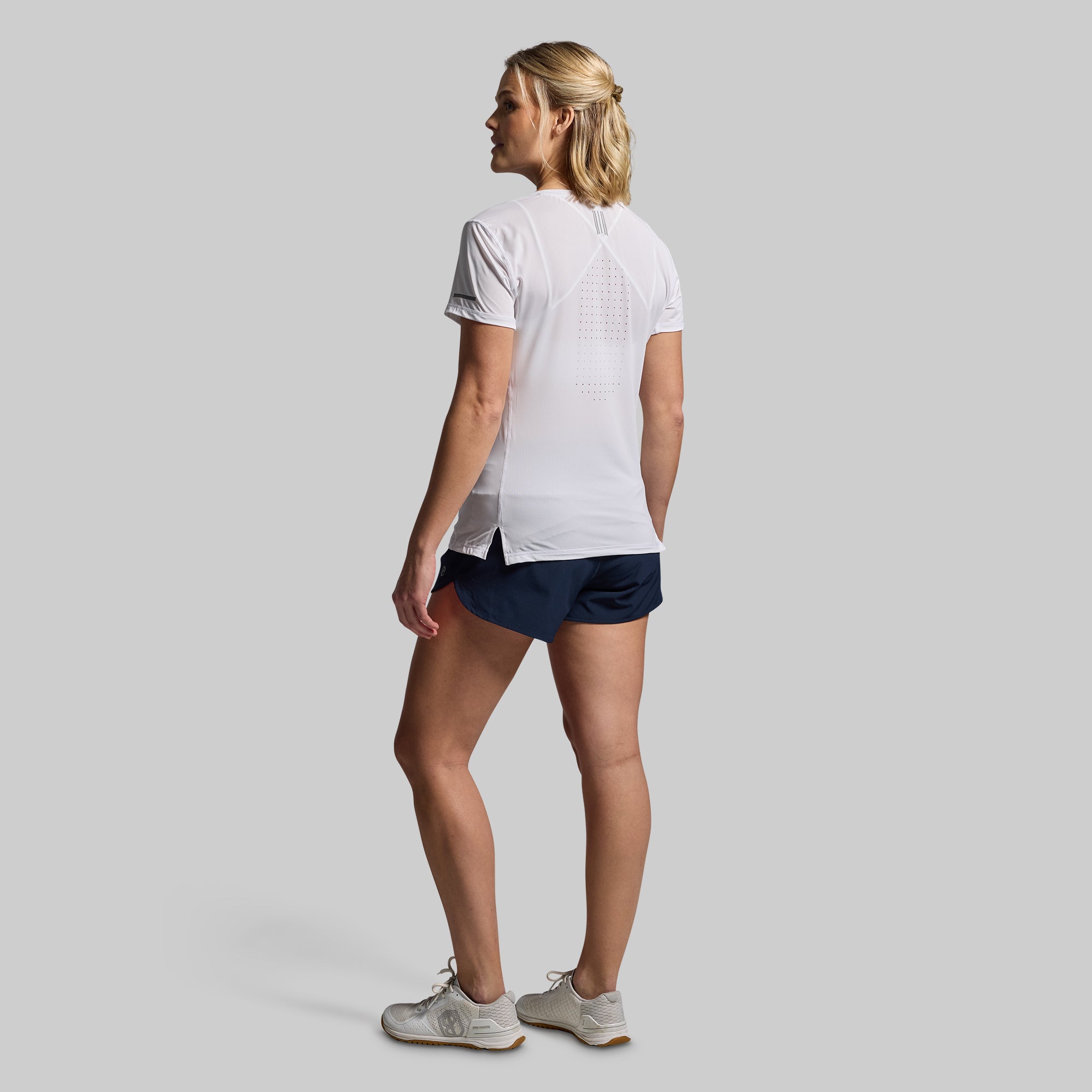 Women's Endurance Running Shirt - Breathable Moisture-Wicking Workout Top (White) | Perfect for Marathon Training, Gym Sessions & Outdoor Activities