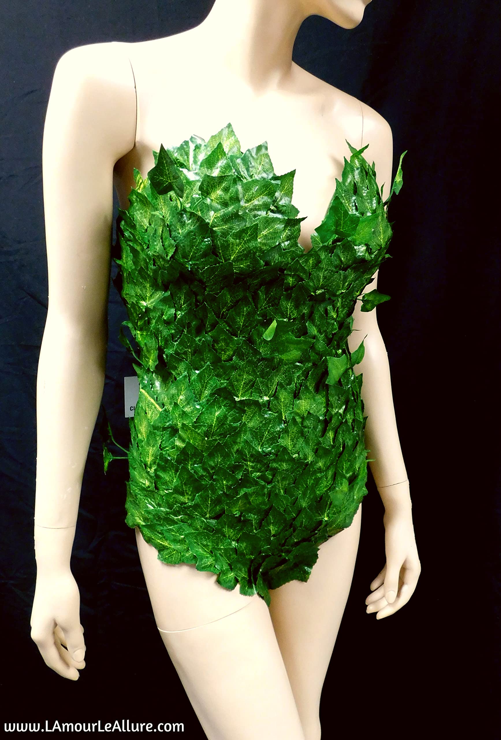 Full Poison Ivy Body Suit - Sexy Rave Bra & Cosplay Costume for Halloween, Comic Con & Themed Parties | DC Comics Villain Outfit