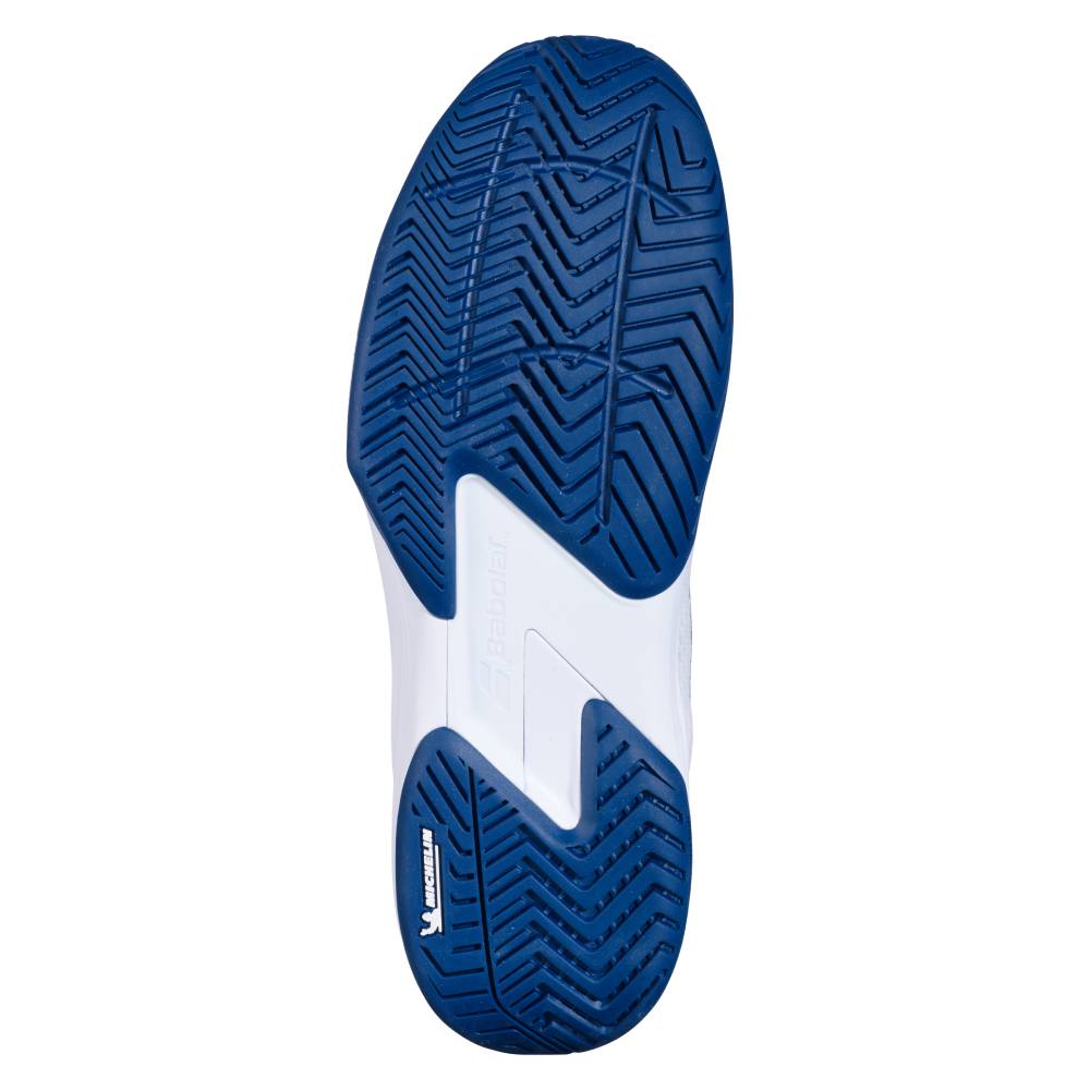 Babolat SFX 4 Men's Tennis Shoes - White & Blue - Lightweight Performance Court Shoes for Men - Perfect for Tennis, Pickleball & Casual Wear