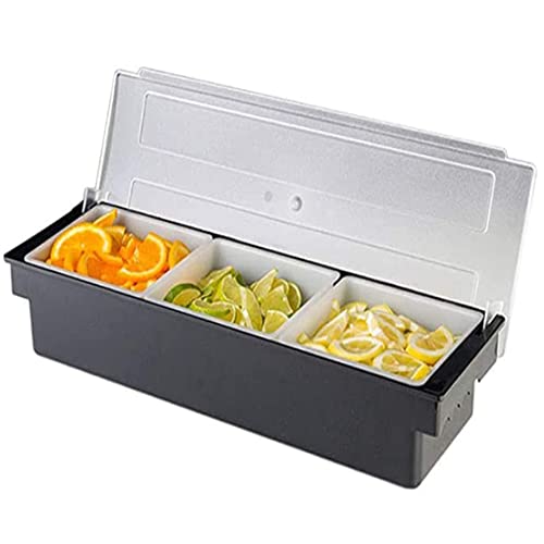 LOYALHEARTDY 2-Pack Clear Food Storage Containers Set with 3 Detachable Small Containers & Lids - Refrigerator Organizer Bins for Fruits, Vegetables, Meal Prep - Reusable, Stackable with Ice Storage Layer - Perfect for Kitchen, Pantry & Fridge Organization