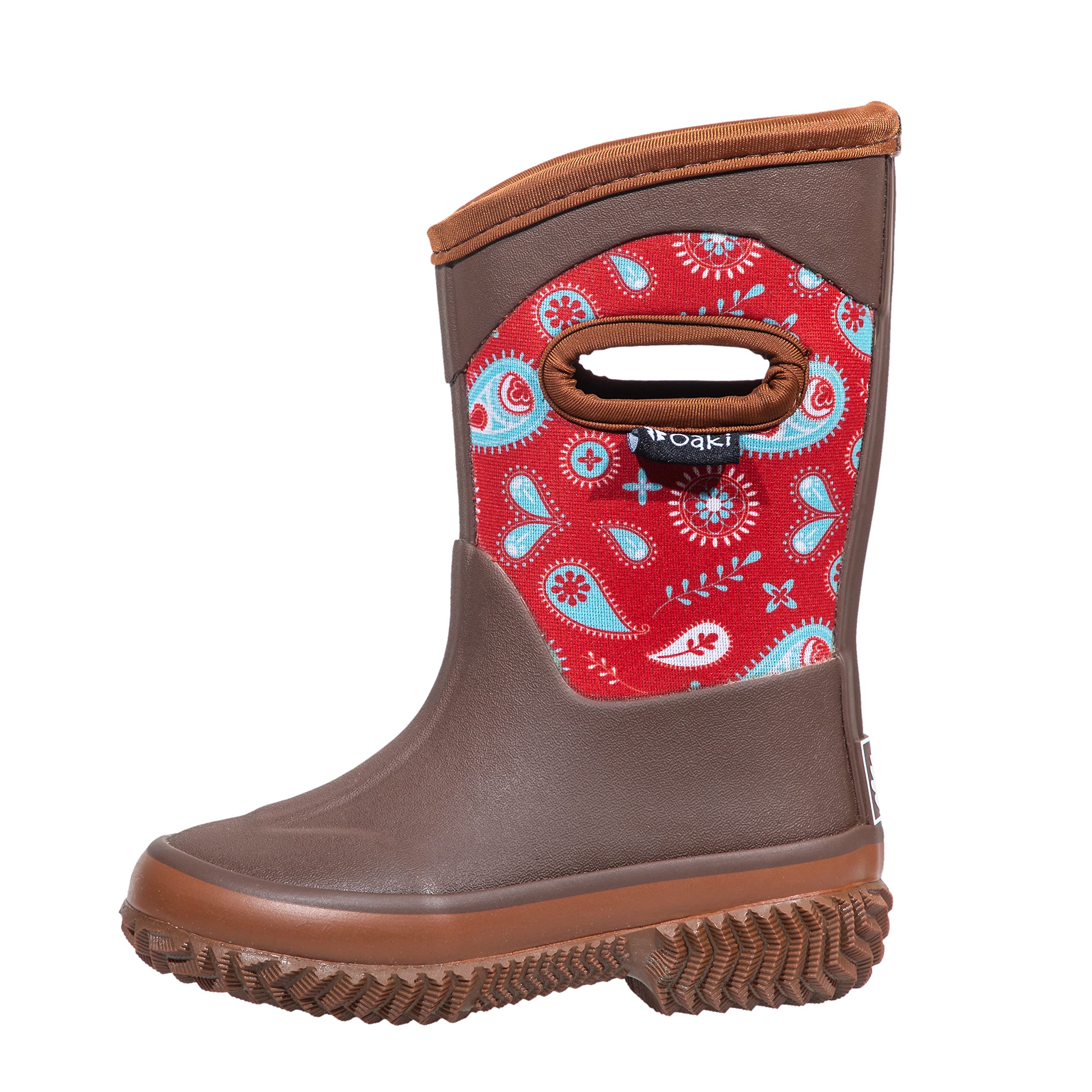 OAKI Kids Neoprene Rain Boots - Waterproof Snow & Muck Boots for Boys and Girls - Perfect for Outdoor Play, Puddle Jumping & Winter Adventures