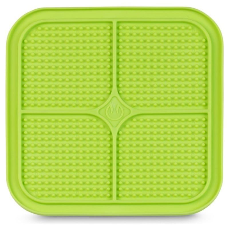 Boredom Busterz Green RELAX Treat Mat for Dogs - Slow Feeder Puzzle Mat to Reduce Anxiety & Improve Mental Stimulation - Perfect for Mealtime Fun, Training, and Stress Relief
