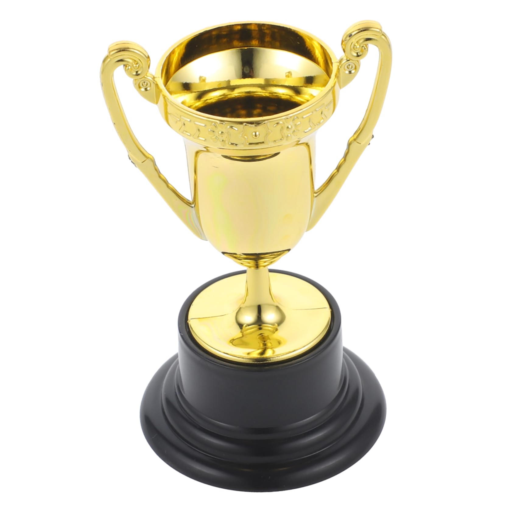 50 Pcs Mini Trophy Awards - Small Plastic Gold Baseball Trophies for Kids Party Favors, Classroom Rewards & Sports Events - Reusable Tiny Prizes for Achievements & Recognition