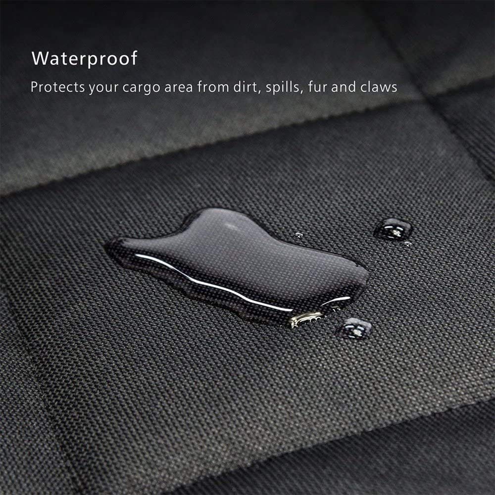 Waterproof Non-Slip SUV Cargo Liner for Dogs - Durable Pet Seat Cover with Bumper Flap Protector, Washable Back Seat & Boot Cover Mats for Cars, SUVs, Vans & Trucks (Black) - Perfect for Travel, Camping & Pet Protection