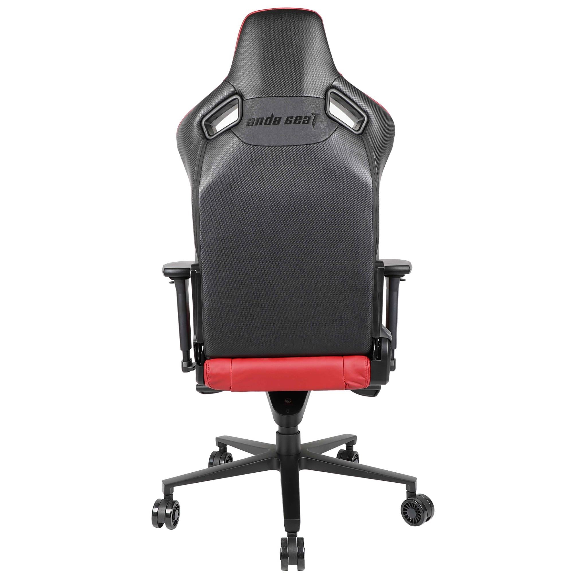 Anda Seat Dracula Napa Leather Gaming Chair - Ergonomic Office & Racing Style Computer Chair with Lumbar Support for PC & Console Gamers (Red) - Perfect for Gaming, Streaming & Home Office Workspace