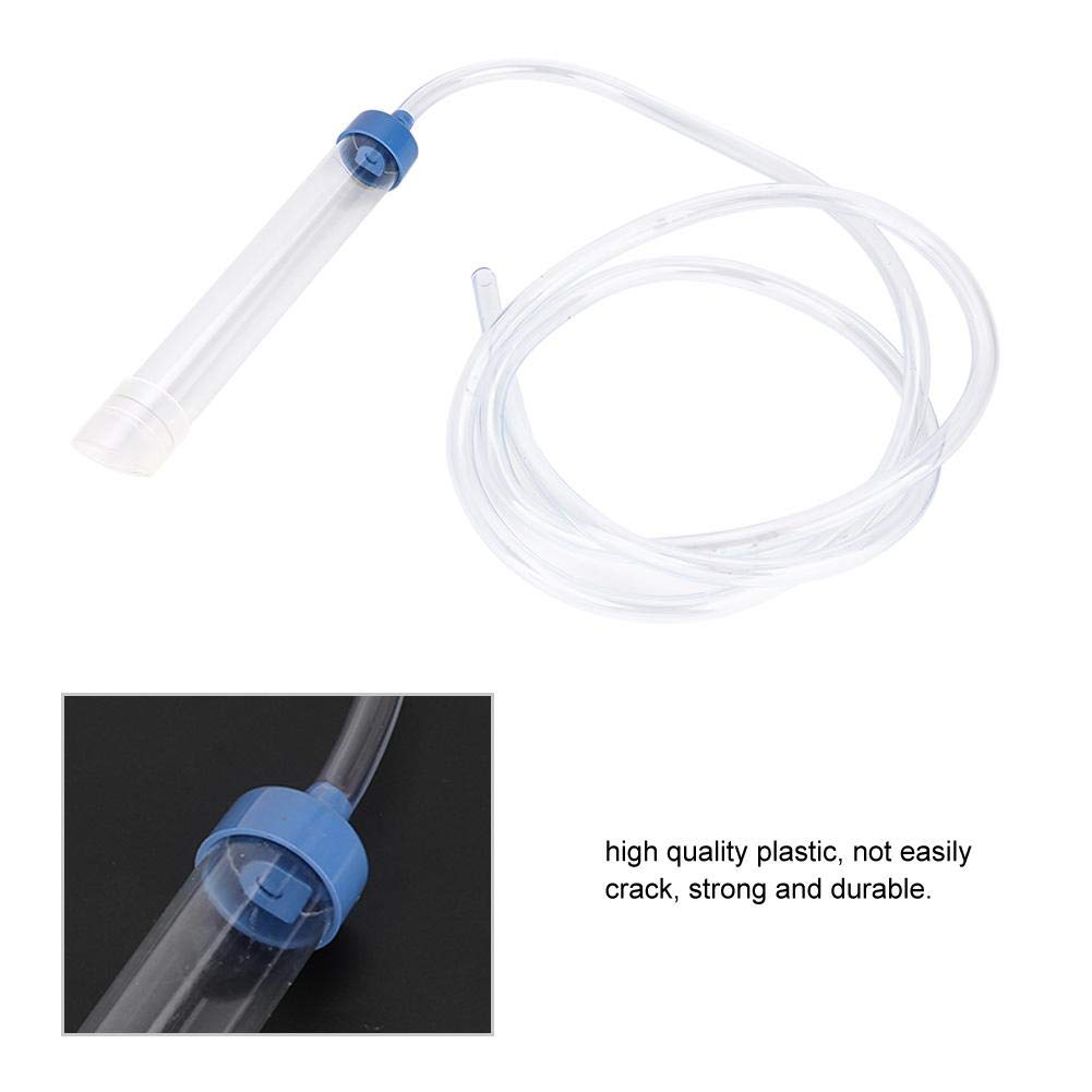 Premium Aquarium Gravel Cleaner - Fish Tank Vacuum Siphon with Water Changer, Efficient Drainer for Small Fish Tanks | Perfect for Weekly Water Changes & Substrate Cleaning