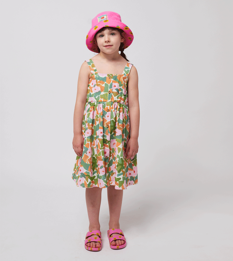 Bobo Choses Floral Strap Dress for Women - Summer Boho Maxi Dress with Adjustable Straps | Perfect for Beach Vacations, Garden Parties & Date Nights