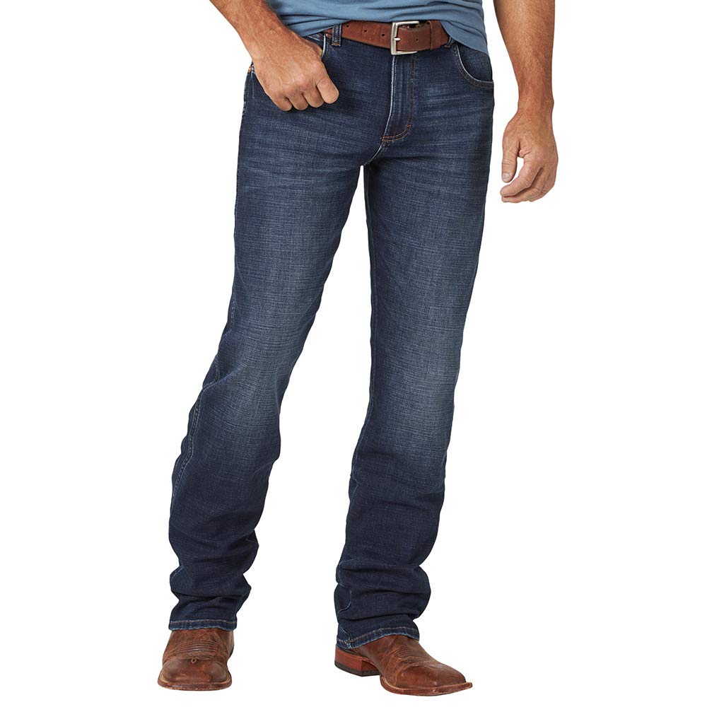 Wrangler Men's Retro Slim Straight Fit Jeans - Classic Denim Pants for Casual Wear & Everyday Style
