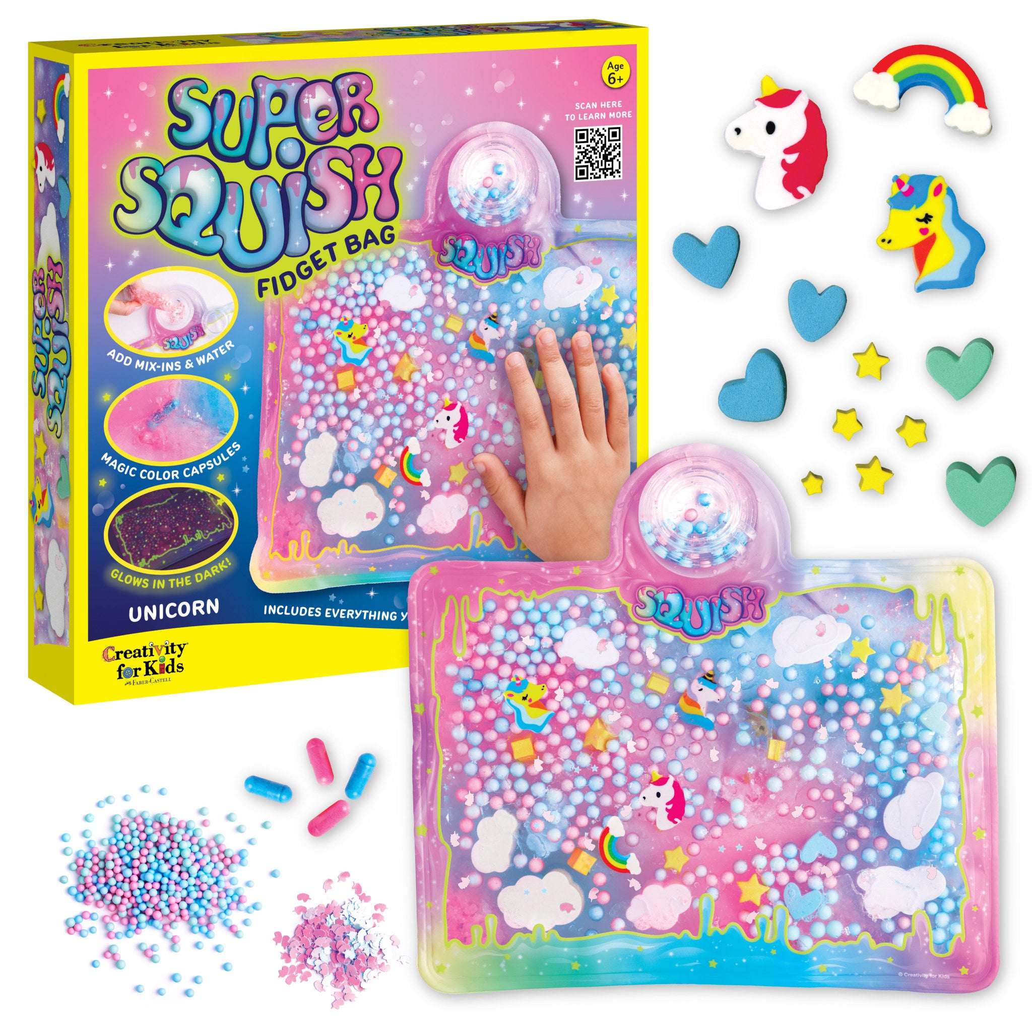 Super Squishy Unicorn Fidget Toy for Stress Relief - Soft & Squishy Sensory Toy for Kids & Adults - Fun Anxiety Relief & Focus Aid for Home, Office & School #6455000