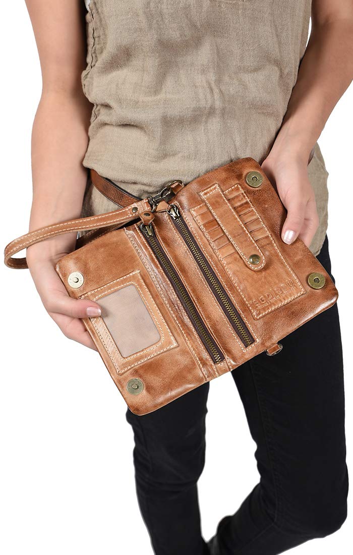 Bed|Stu Women's Cadence Genuine Leather Wallet - Crossbody Purse & Clutch Bag for Everyday Use, Travel & Night Out