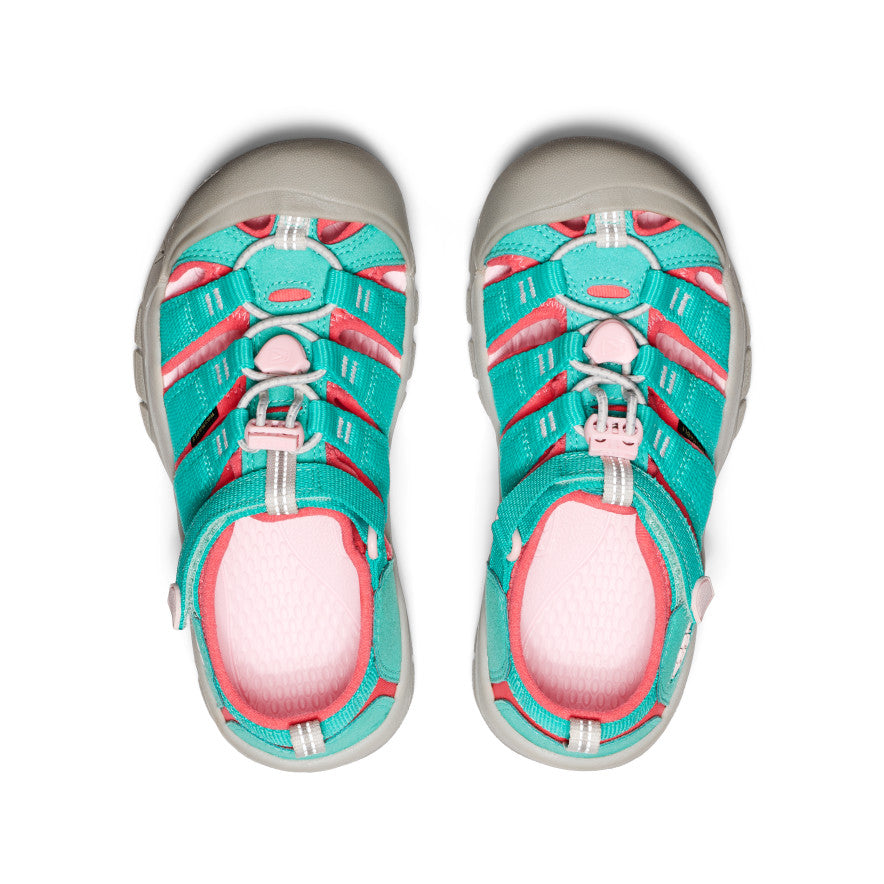 Newport H2 Kids' Sandals - Bright Aqua & Giggle Pink | Comfortable Beach & Pool Shoes for Boys and Girls | Perfect for Summer Outdoor Activities