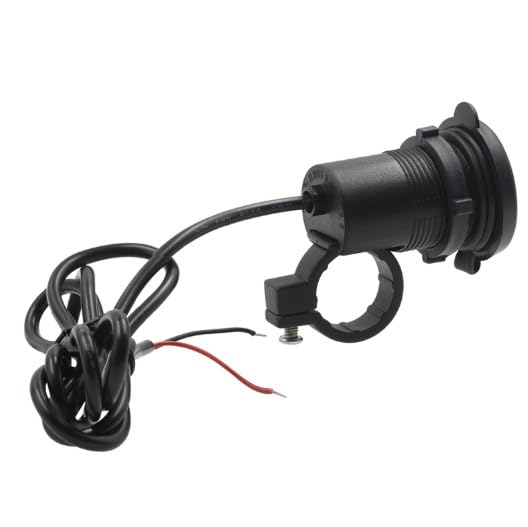 Waterproof Motorcycle USB Charger 9-24V DC Power Socket - Dual Port Fast Charging for Phones & GPS - Ideal for Adventure Riding & Long Road Trips