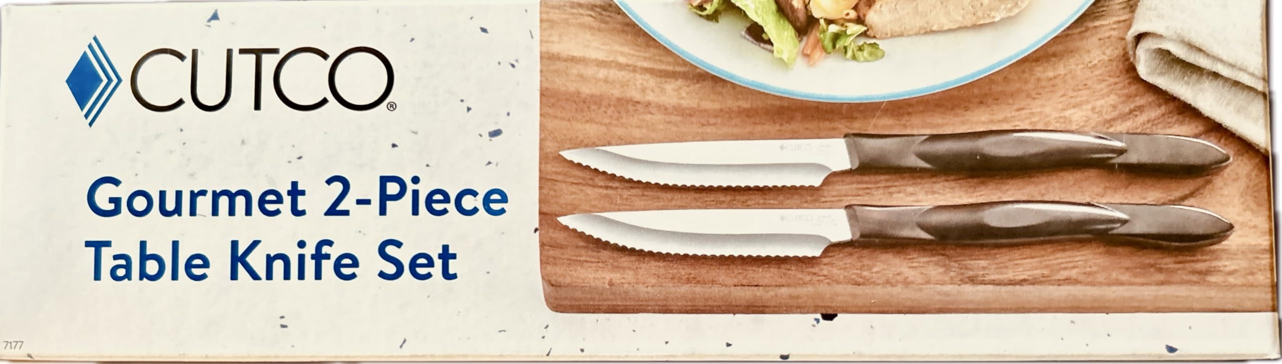 Cutco 4159 Gourmet 2-Piece Table Knife Set - Premium Stainless Steel Kitchen Knives for Steak, Meat & Fine Dining - Perfect for Home Chefs & Restaurant Use