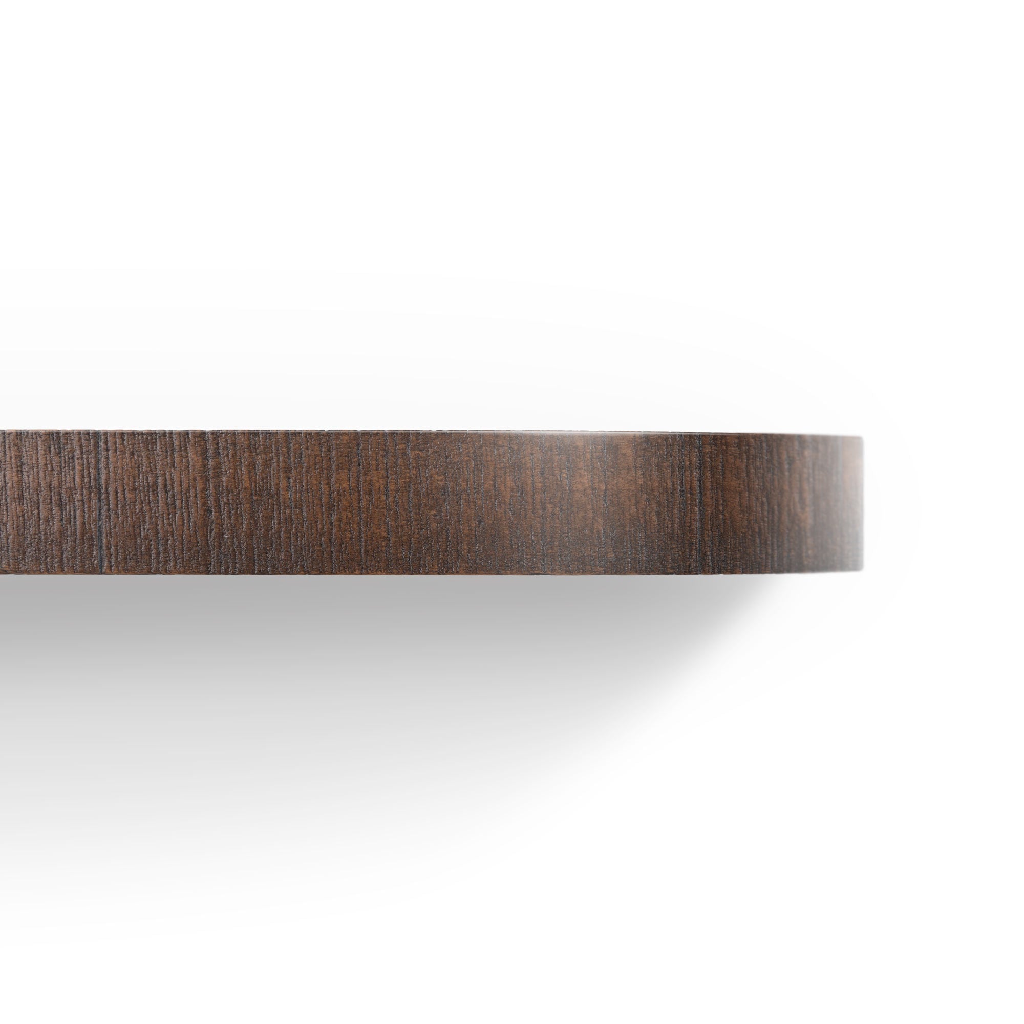 Aksel RADius Rustic Floating Shelf for Espresso Bar - Handcrafted Wood Wall Shelf for Coffee Corner, Kitchen Decor, and Home Organization
