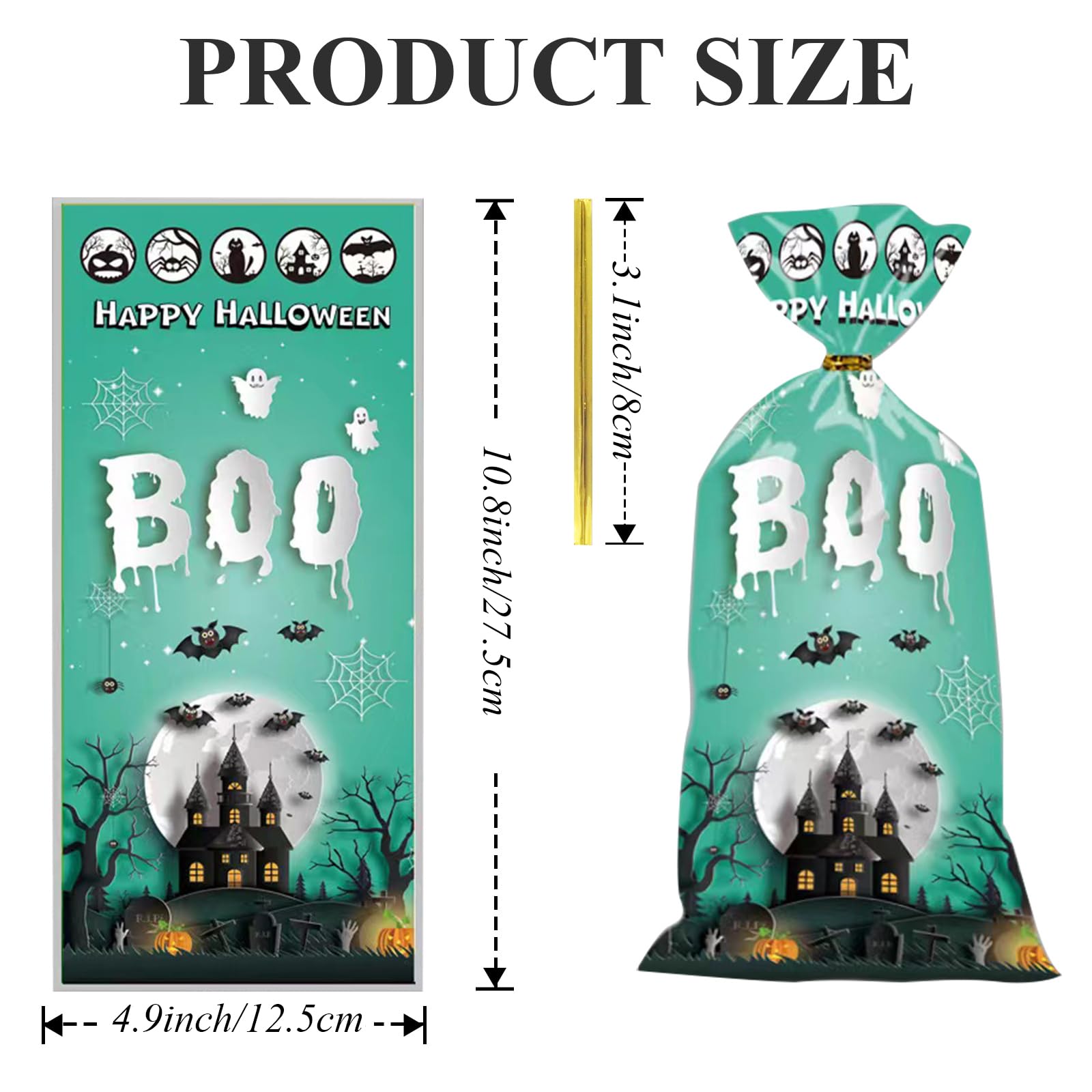Halloween Treat Bags - 50 Pack (4.9