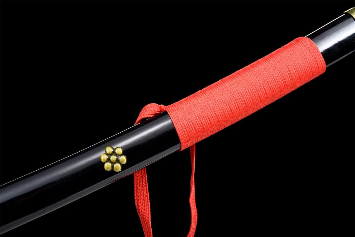 Hand Forged Sandai Cosplay Samurai Katana Sword - Full Tang Anime Replica Sword for Cosplay, Collection & Martial Arts Practice - Perfect for Anime Conventions, Home Decor & Japanese Culture Enthusiasts