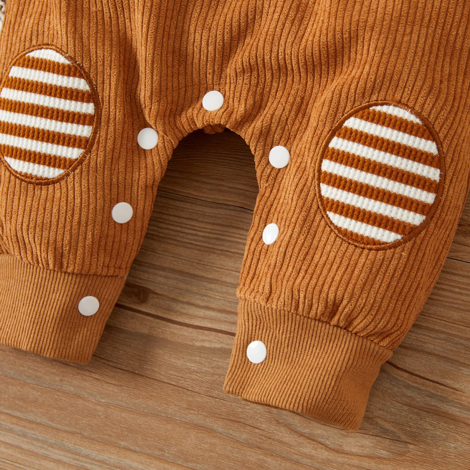 Baby Ribbed Hoodie Romper - Long Sleeve Fall/Winter Outfit for Boys & Girls - Playtime & Outdoor Wear