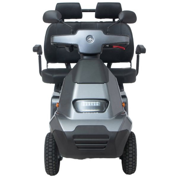 AFIKIM Afiscooter S4 Heavy Duty Mobility Scooter - Dual Seat Electric Scooter for Adults - Ideal for Outdoor & Indoor Use, Shopping, Travel & Daily Commuting
