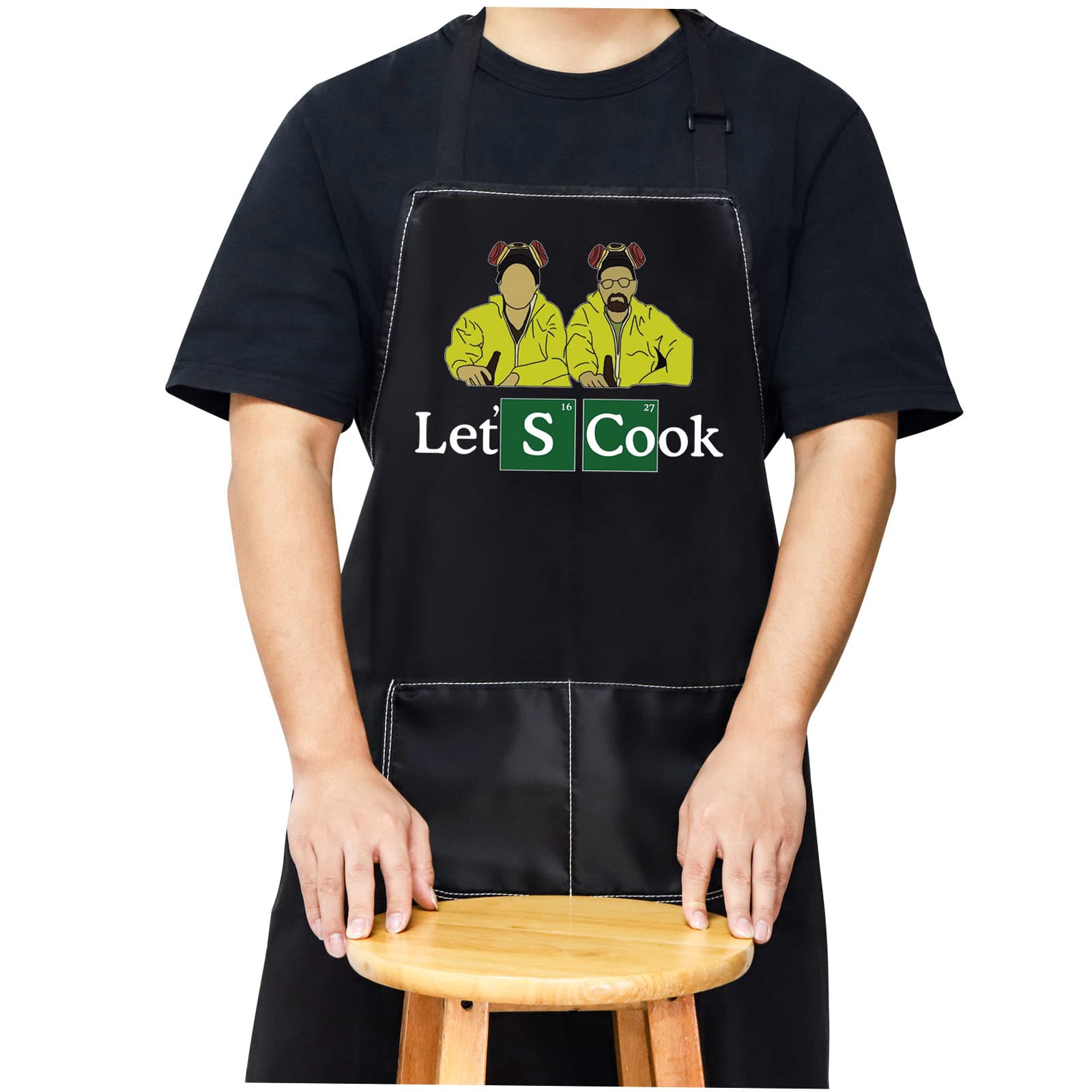 Funny Crime TV Show Kitchen Apron - Adjustable Cooking Apron with Pocket - Perfect Gift for TV Show Fans - Ideal for Cooking, Baking, BBQ & Kitchen Decor