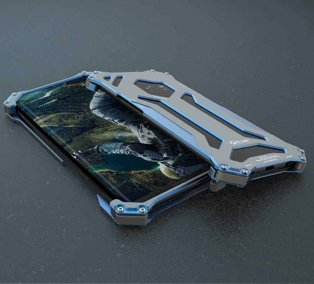 Samsung Galaxy S9 Case - Slim Aluminum Protective Cover with Shock Absorption - Blue | Perfect for Everyday Use, Travel & Outdoor Activities