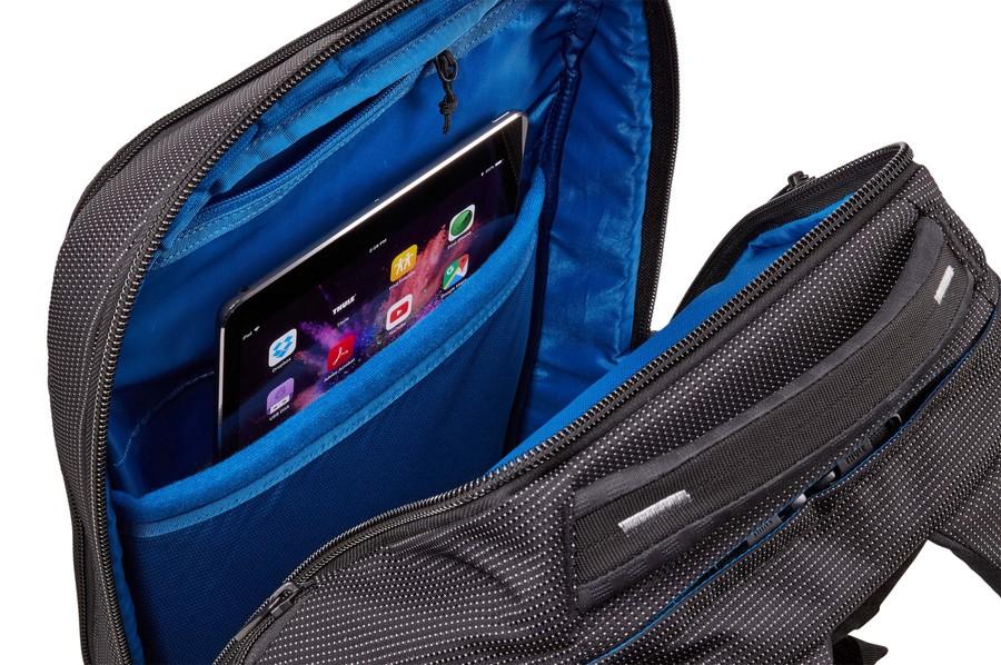 Thule Crossover 2 Laptop Backpack 30L - Durable Water-Resistant Business & Travel Backpack for Men & Women - Perfect for Work, Commuting & Outdoor Adventures (Black)